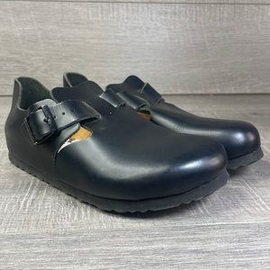 Birkenstock London Black Leather Shoes 39